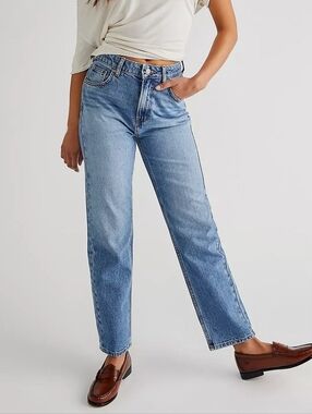 Free People Pacifica Straight-Leg Jeans